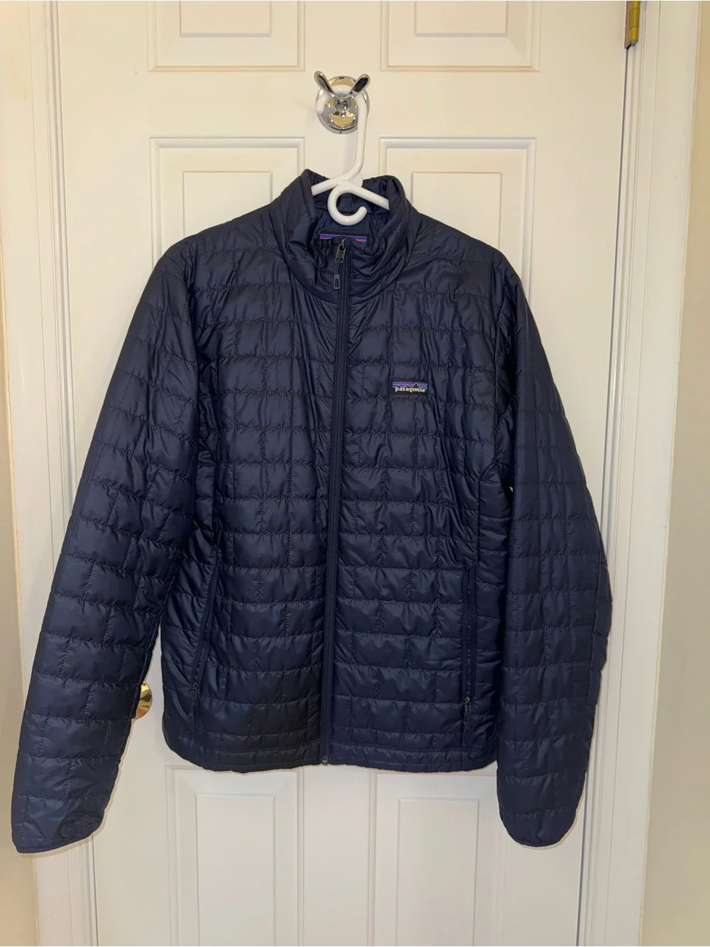 Patagonia Men's Navy Quilted Packable Puffer Jacket